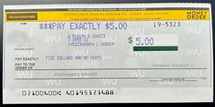 Do you pay money orders back?