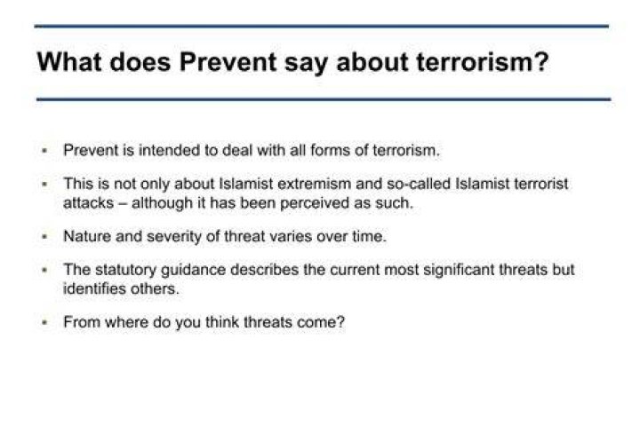 How does the US prevent terrorism?