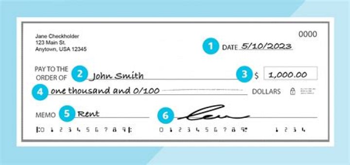 How should the date be written on a check?