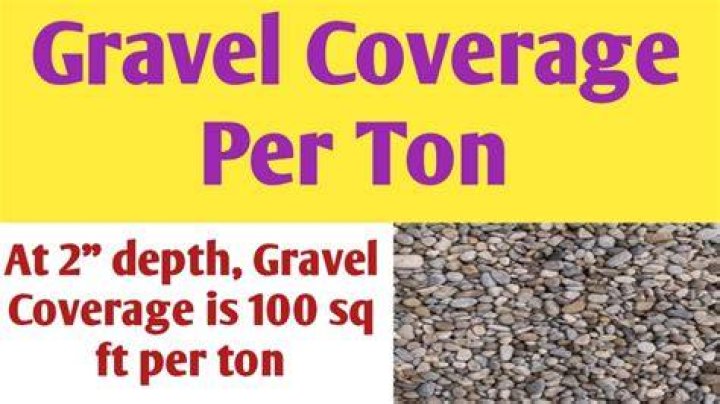 What area will 1 ton of stone cover?