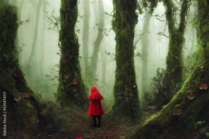 What does the forest symbolize in Little Red Riding Hood?