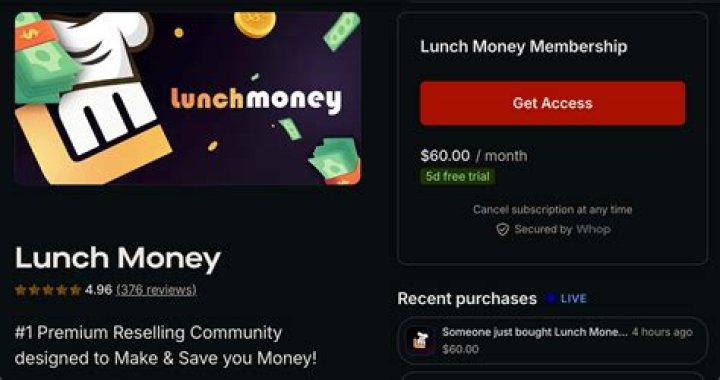 What happens unused lunch money?