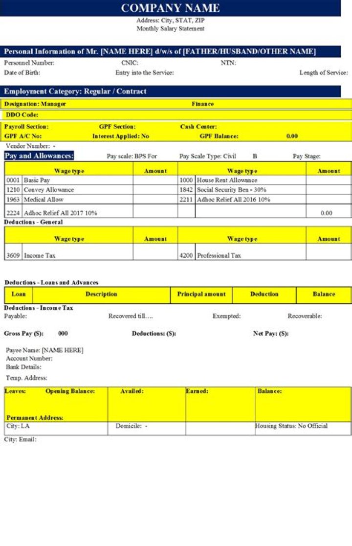 Where would you find an Excel template?