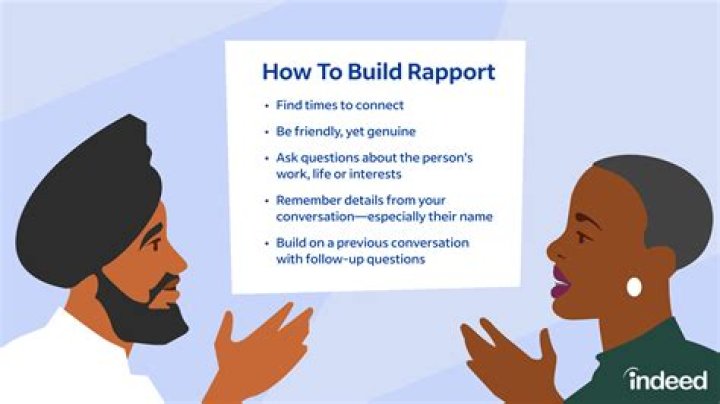 Why is it important to build a rapport?